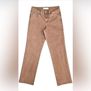 VERVET Classic Tan Straight Leg Women's Jeans